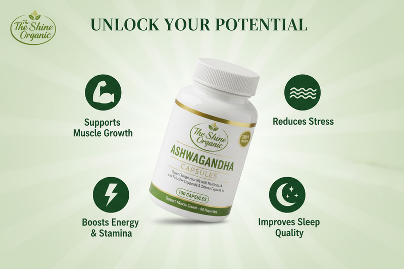 Ashwagandha Benefits Marketing Image