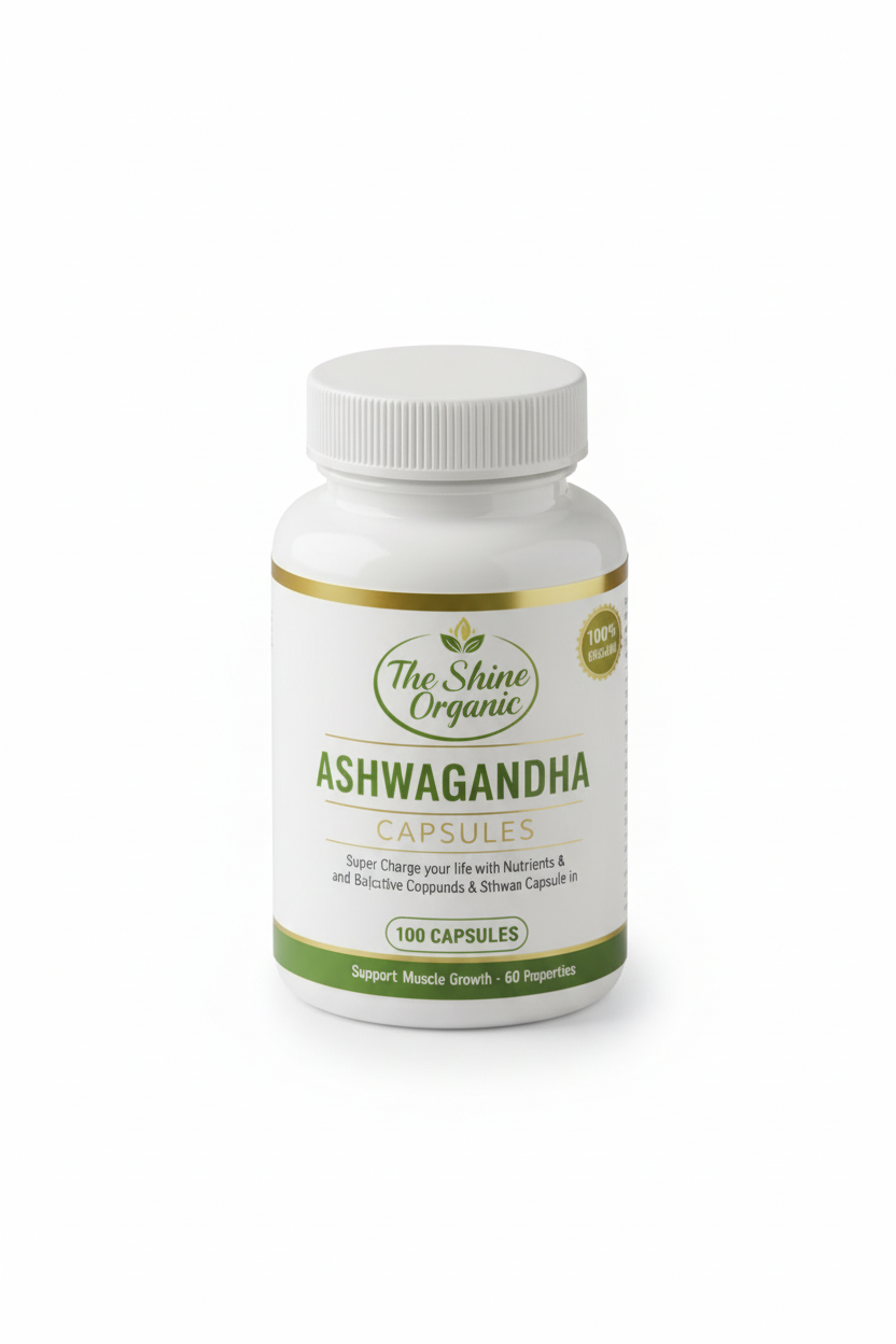 Ashwagandha Bottle White Background