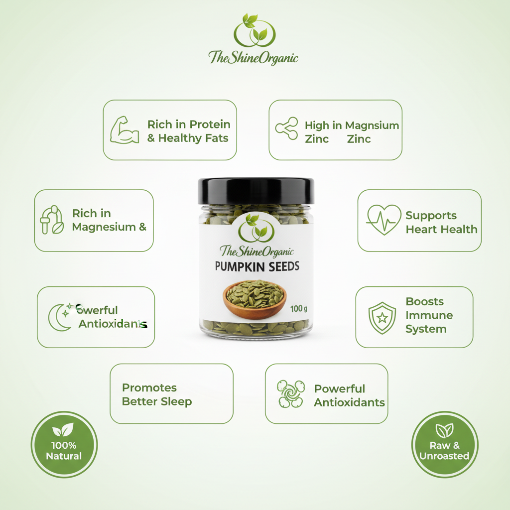 Pumpkin Seeds Benefits with Jar