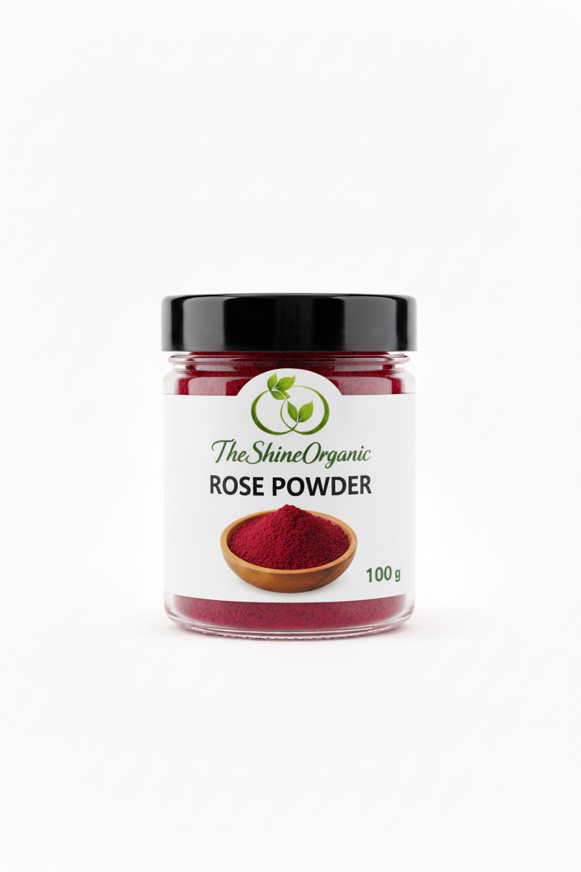 Rose Powder 100g Jar - Red