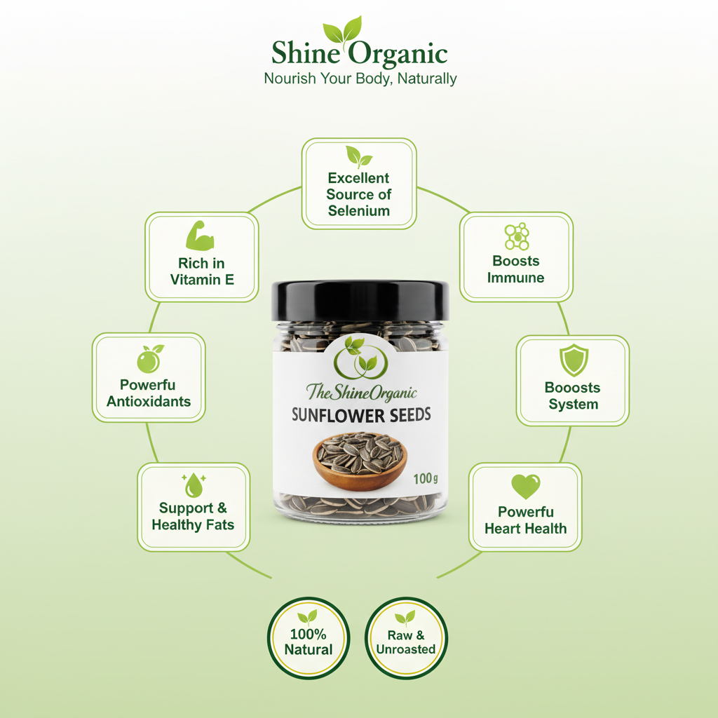 Sunflower Seeds Benefits with Jar