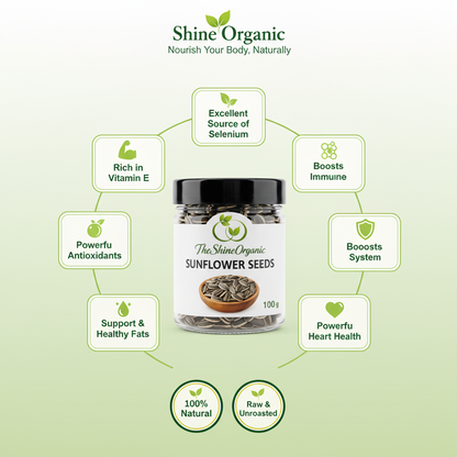 Sunflower Seeds Benefits with Jar