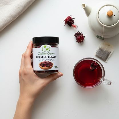 Woman's Hands with Hibiscus Jar
